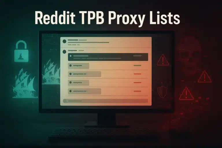 Reddit TPB Proxy Lists